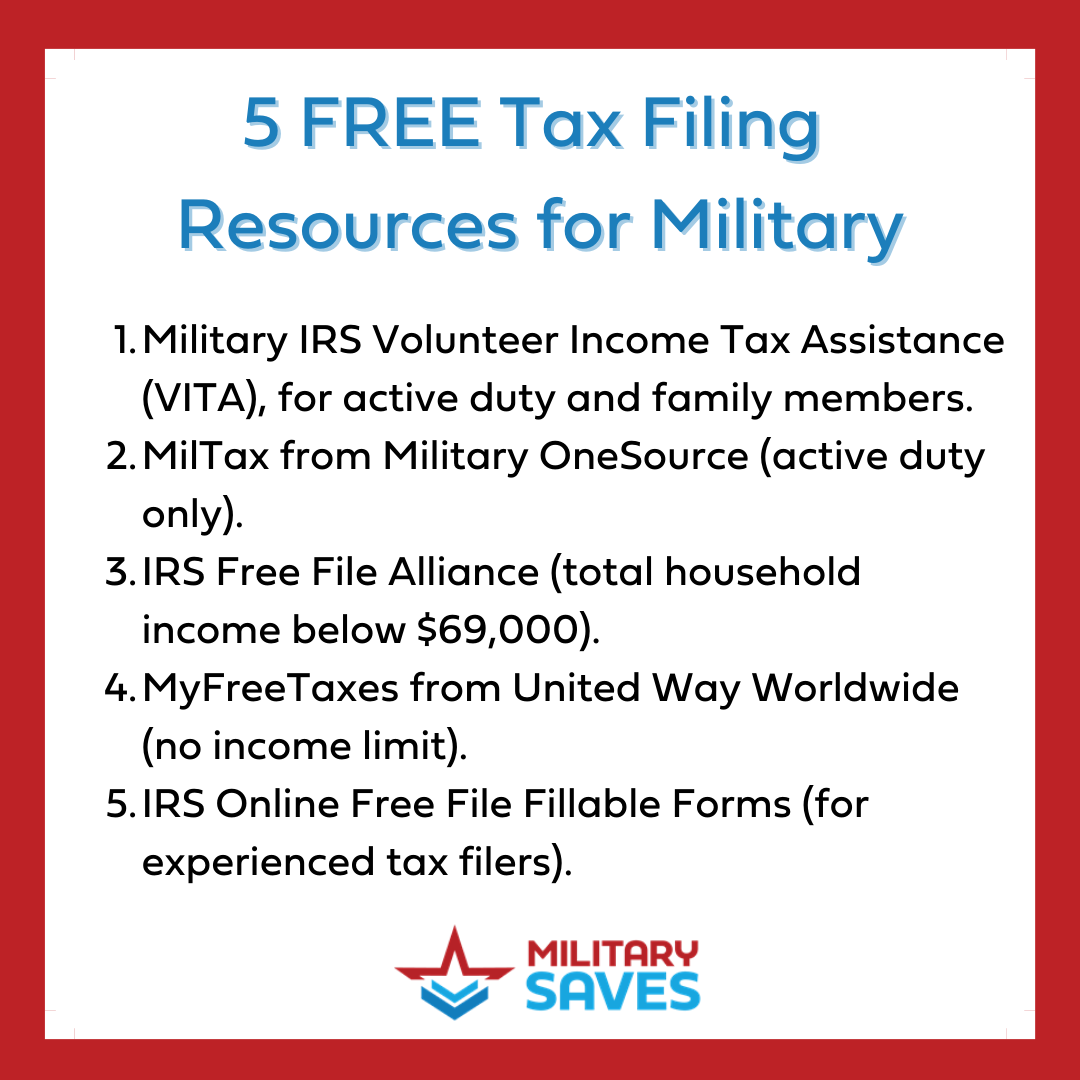 5 Free Tax Filing Resources for Military